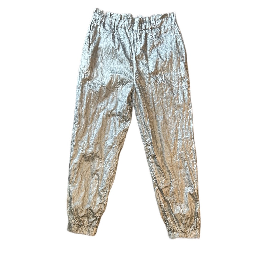 Free People Joggers in Metallic Silver